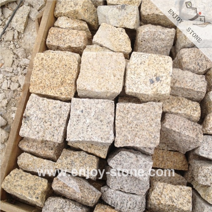 G682 Rustic Yellow Granite Paving Stone