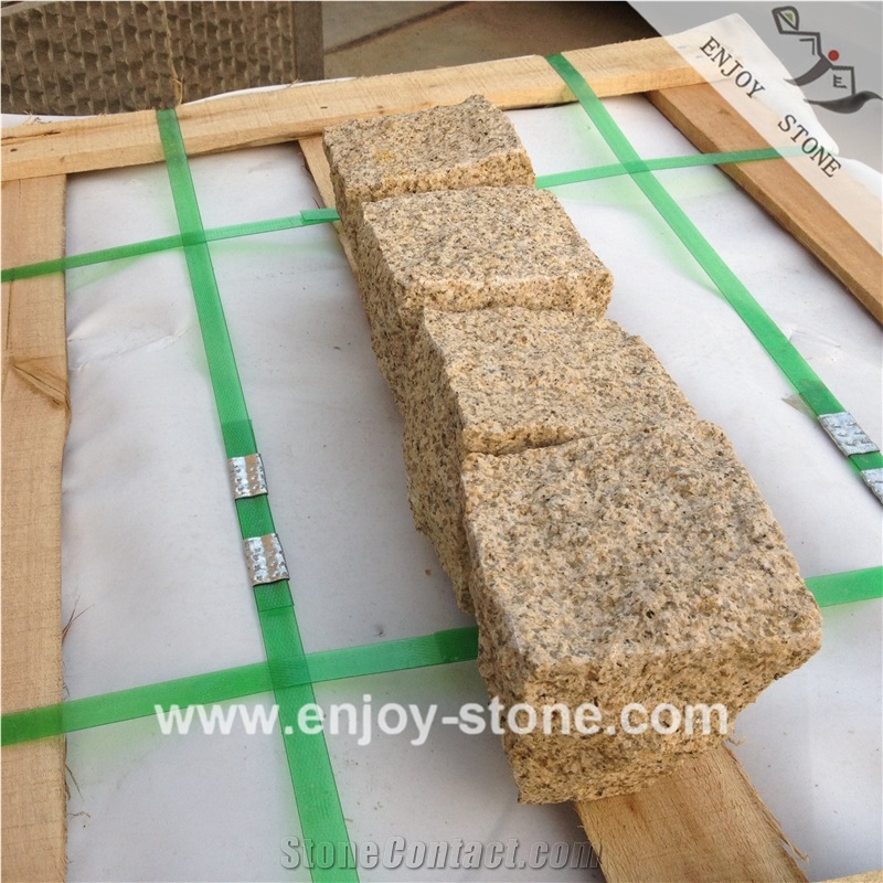 G682 Rustic Yellow Granite Paving Stone