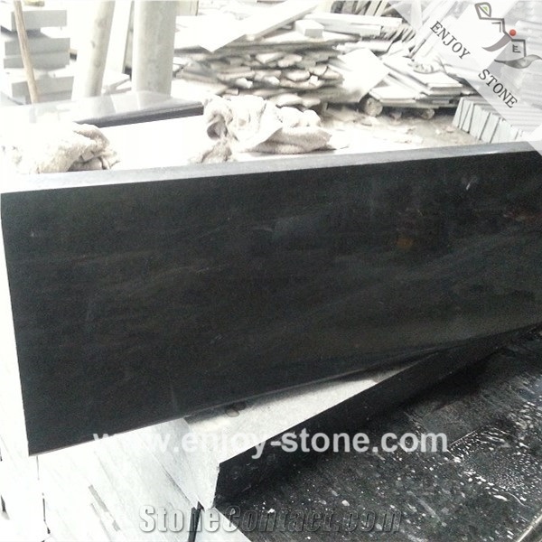 G684 Black Basalt Slabs Polished