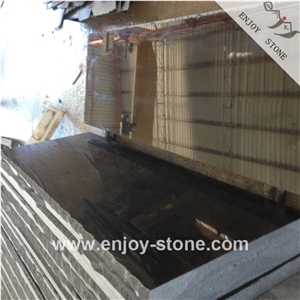 G684 Black Basalt Slabs Polished