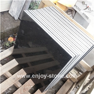 G684 Polished  Black Basalt Tile  Slabs