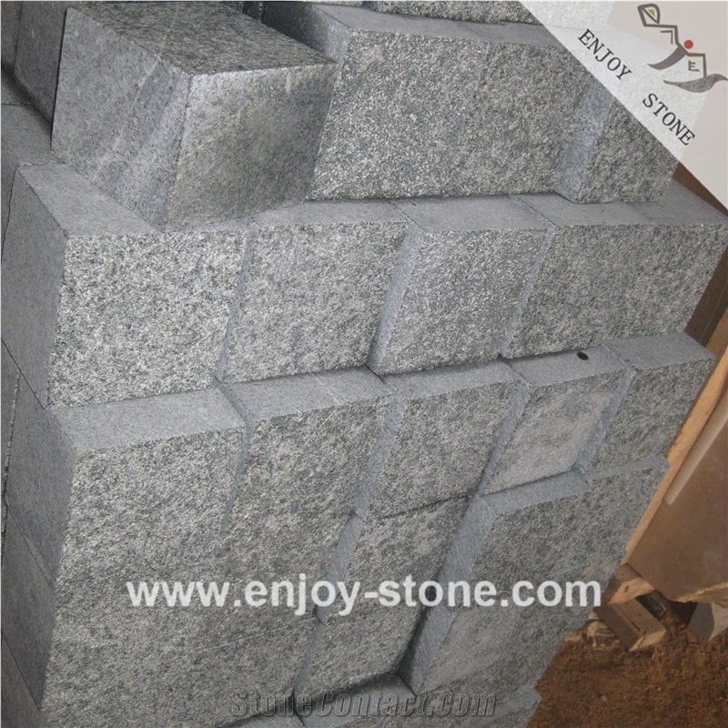 Green Granite G612 Olive Green Granite Cobblestone Pavers