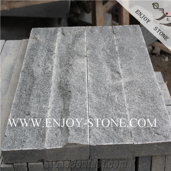 Mushroomed G654 Sesame Grey Granite Wall Cladding Granite