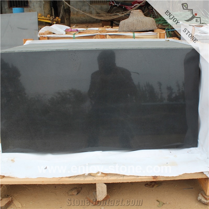 Polished Black Basalt Hainan Black Basalt Tiles/Slabs