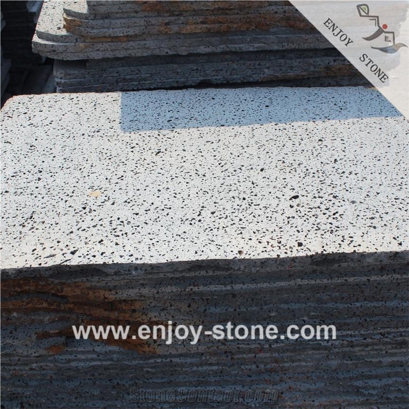 Sawn Lava Stone / Sawn Volcanic Rock Tiles Sawn