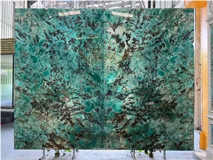Amazon Green Granite Slabs Polished Exotic Stone