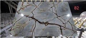 BLUE ROMA  QUARTZITE SLAB TILES CHINA