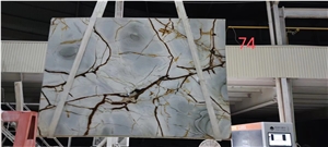 BLUE ROMA  QUARTZITE SLAB TILES CHINA