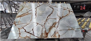 BLUE ROMA  QUARTZITE SLAB TILES CHINA