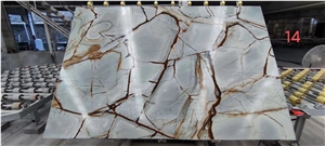 BLUE ROMA  QUARTZITE SLAB TILES CHINA