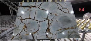 BLUE ROMA  QUARTZITE SLAB TILES CHINA