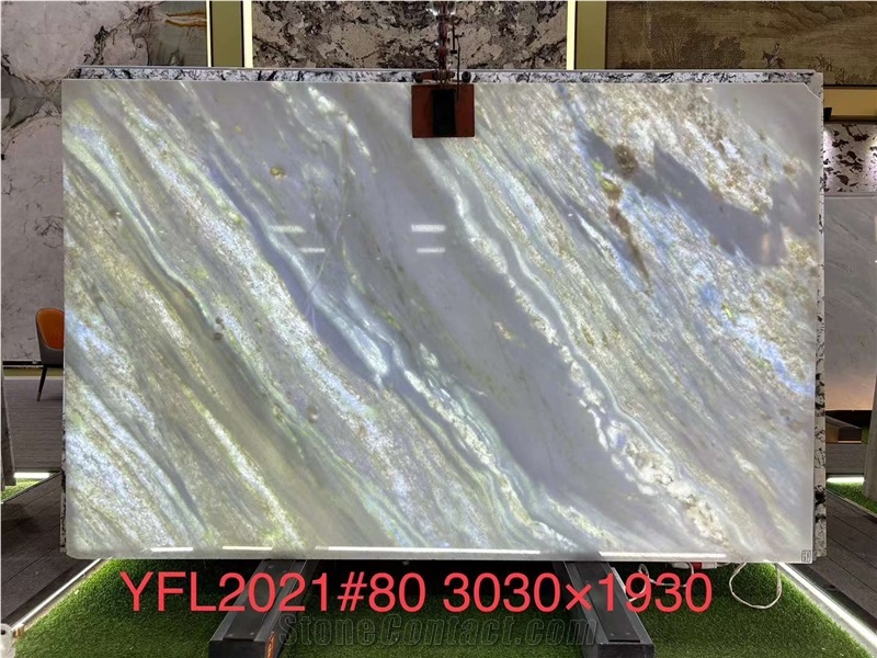 Cristalita Ocean Blue Marble Slab Tiles