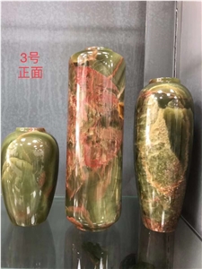 GREEN ONYX VASE CHINA  EXPORT STONE VASE BEST PRICE