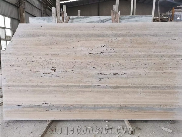 Italian Silver Grey Cave Travertine