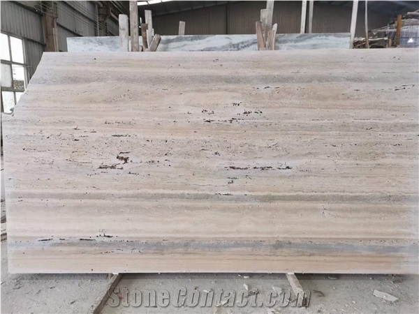 Italian Silver Grey Cave Travertine