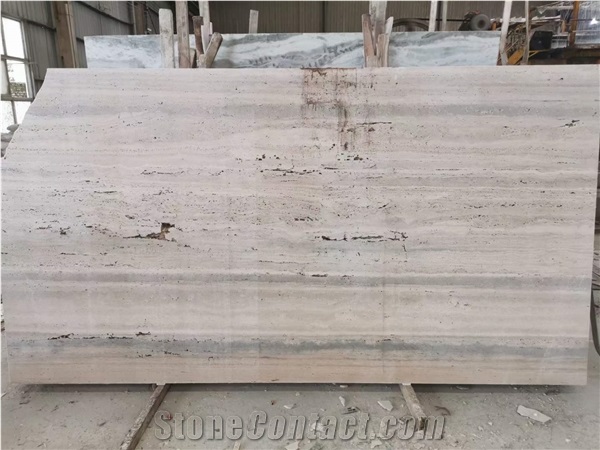 Italian Silver Grey Cave Travertine