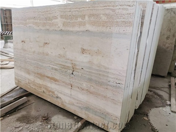 Italian Silver Grey Cave Travertine