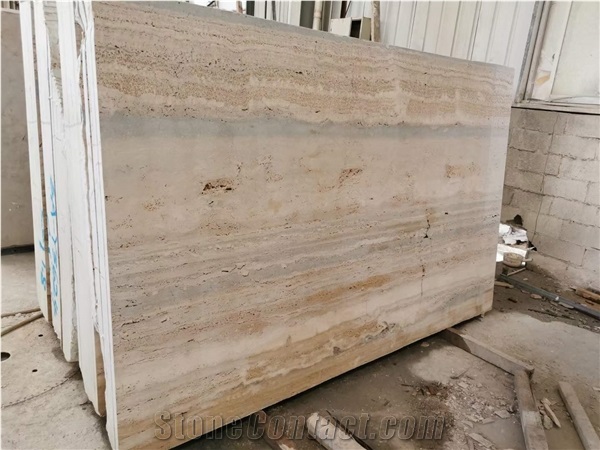 Italian Silver Grey Cave Travertine