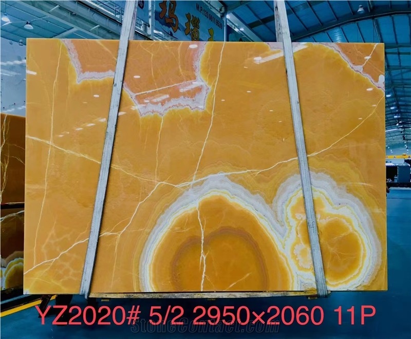 Orange Onyx Slab Tile