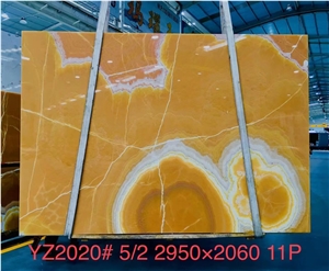 Orange Onyx Slab Tile