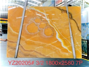 Orange Onyx Slab Tile