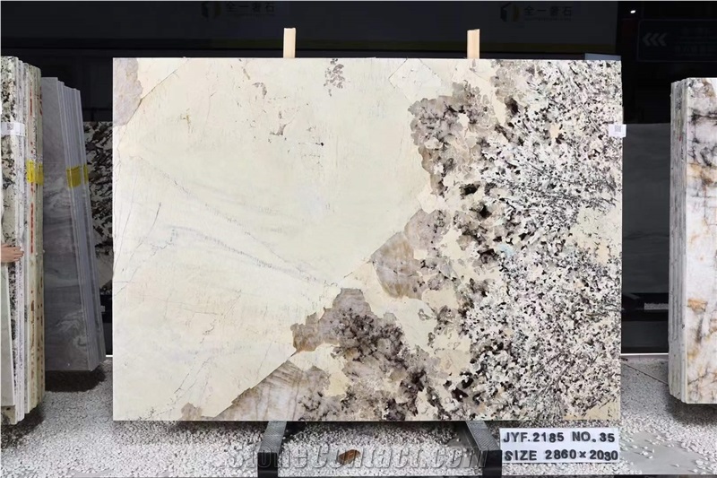 Pandora White Granite Slabs