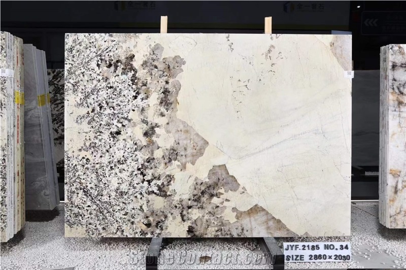 Pandora White Granite Slabs