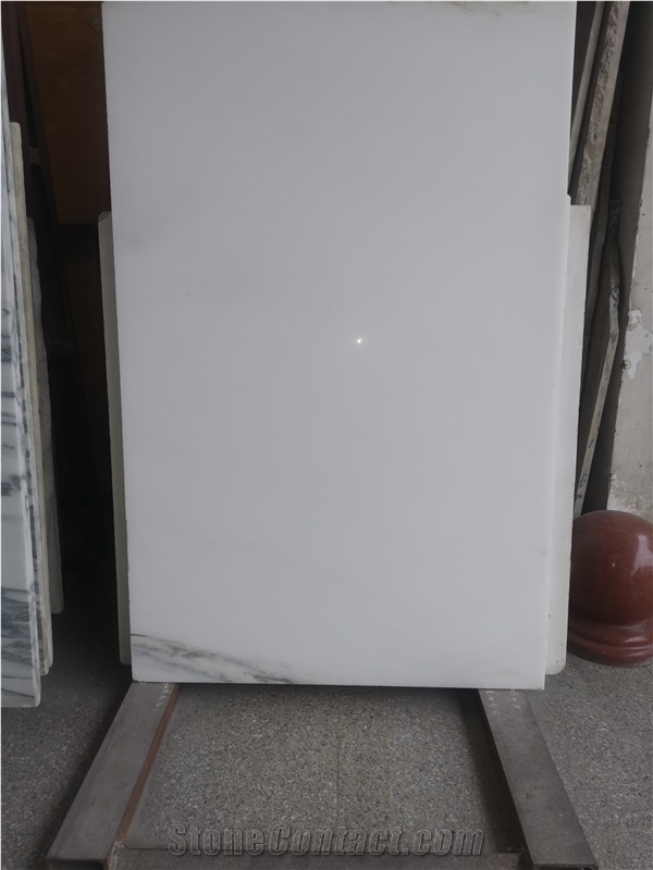 Sichuan Pure White Marble Slab Tiles China