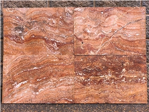 Travertino Rojo -Red Travertine Tiles