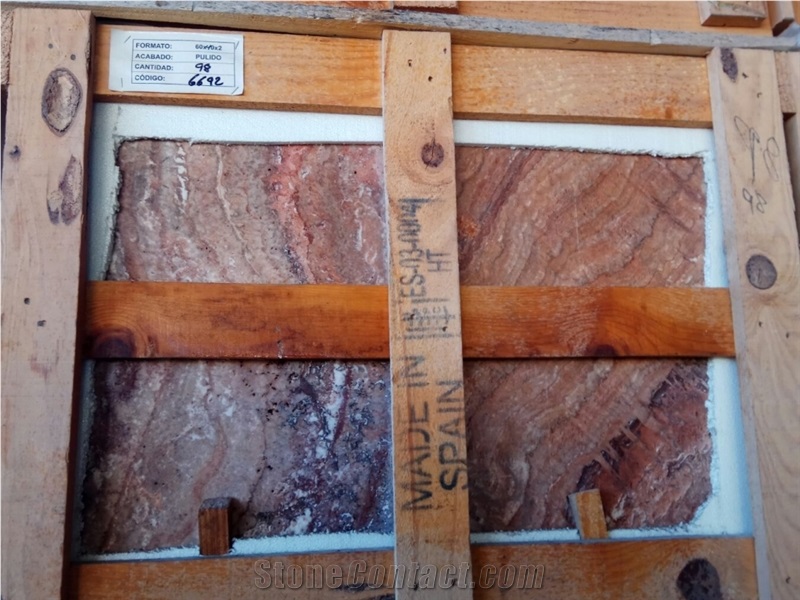 Travertino Rojo -Red Travertine Tiles