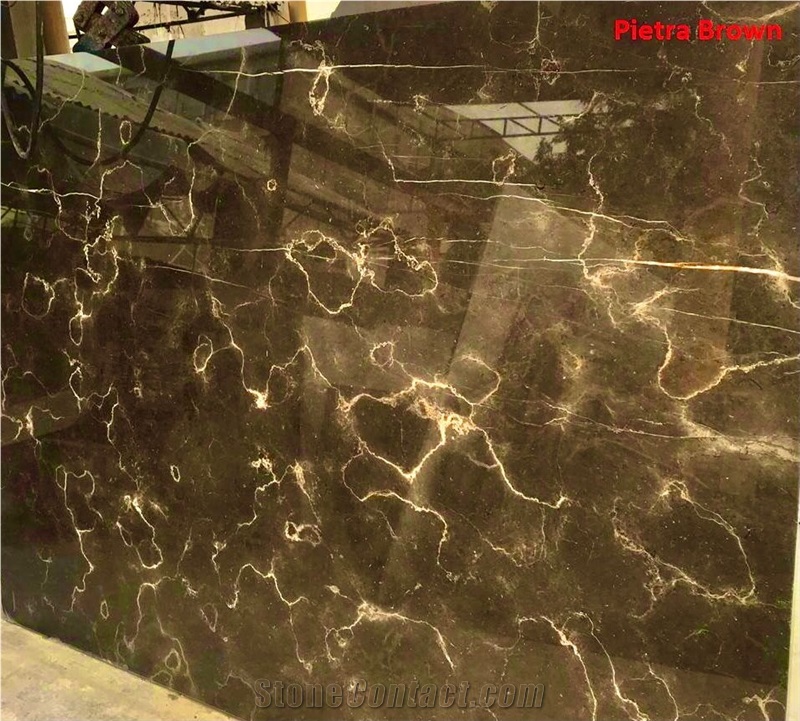 Pietra Brown Marble Slabs