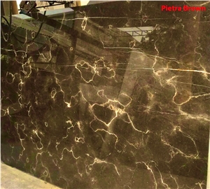 Pietra Brown Marble Slabs