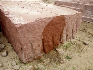 Red Granite Blocks