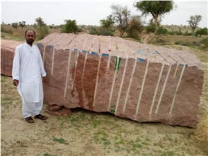 Red Granite Blocks