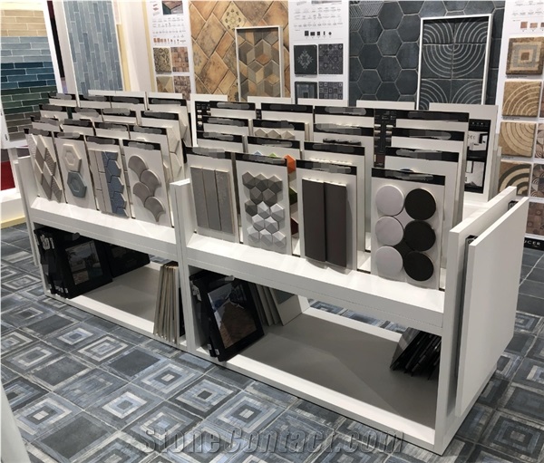 Showroom Mosaic Tile， Ceramic Tile Display Cabinate