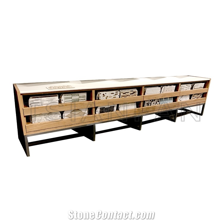 Showroom Mosaic Tile， Ceramic Tile Display Cabinate