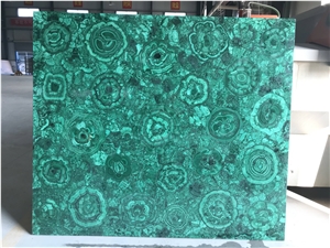 Green Malachite Semiprecious Stone Big Slab