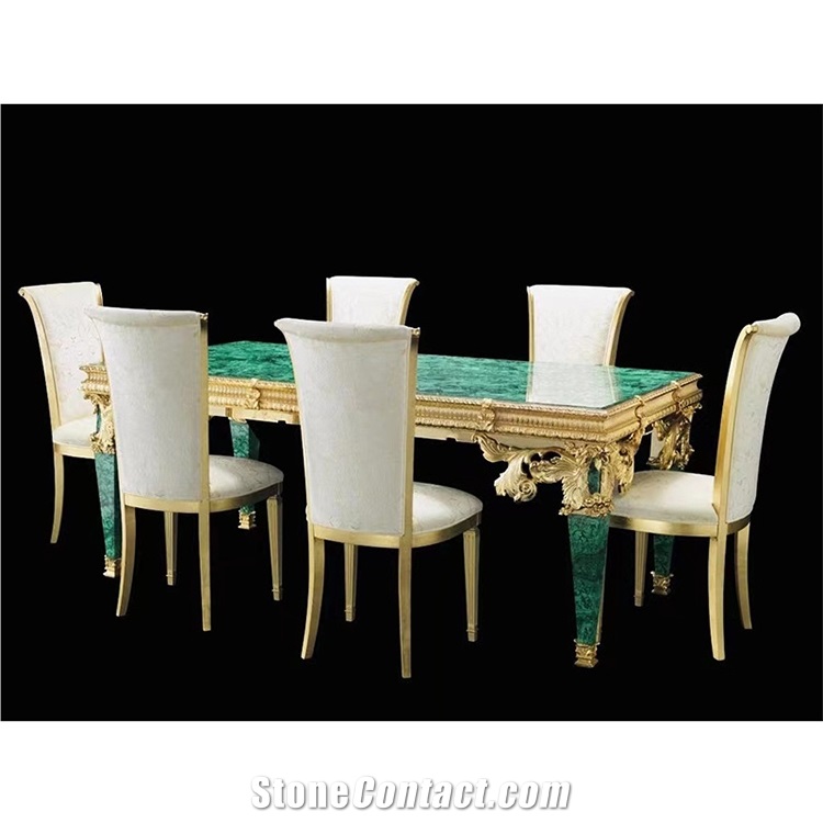 Semi Precious Stone Gemstone Agate Malachite Table Top