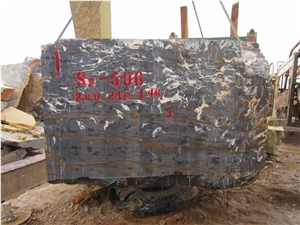Micheal Angelo Black Gold Marble Blocks