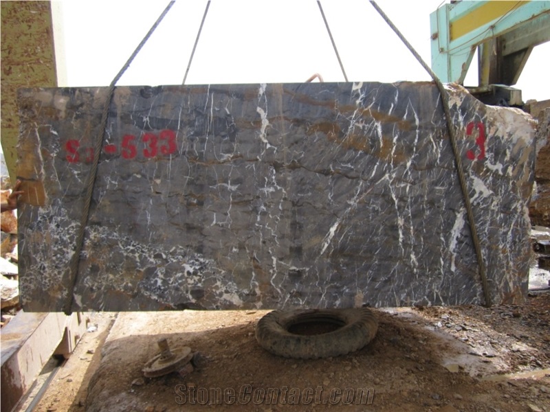 Micheal Angelo Black Gold Marble Blocks