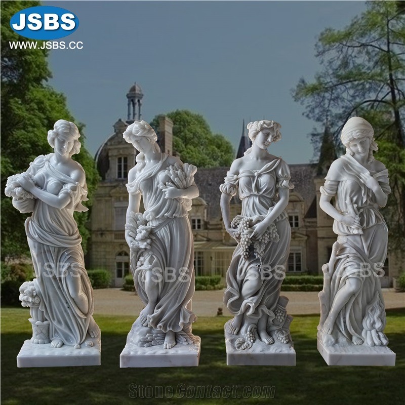 Garden 4 Season Girl Statue Four Season Sculpture Design