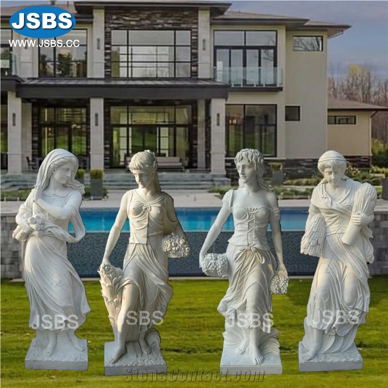 Garden 4 Season Girl Statue Four Season Sculpture Design