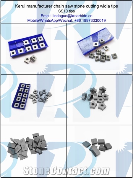 SS10 Carbide Tips For Limestone, Sandstone, Tufa Cutting