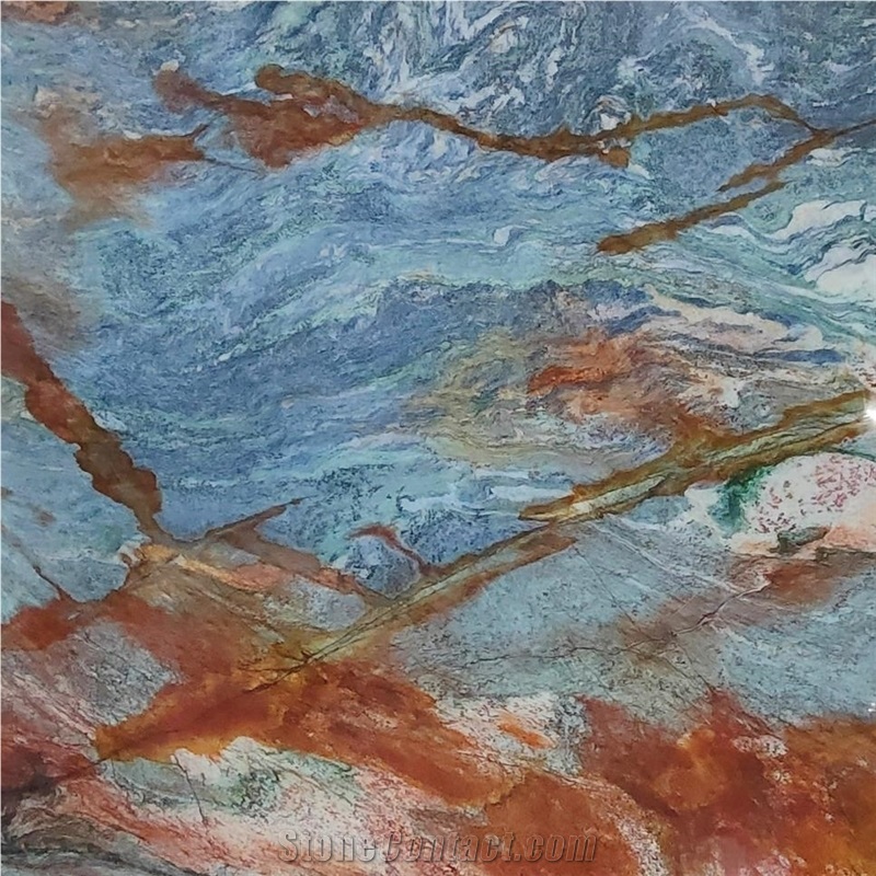Blue Van Gogh Quartzite Tile