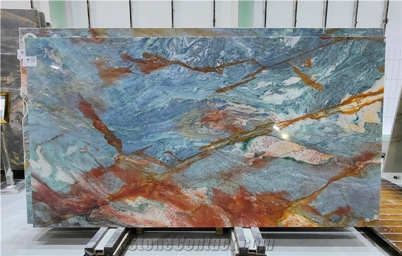 Blue Van Gogh Quartzite Slab