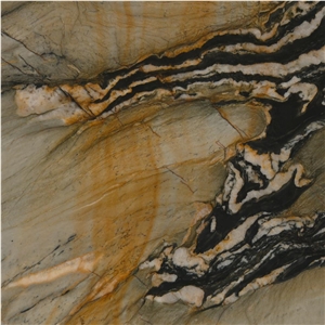 Golden Flame Quartzite Tile