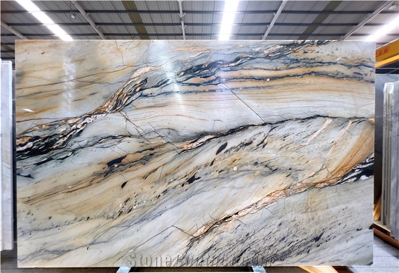 Golden Flame Quartzite Slab