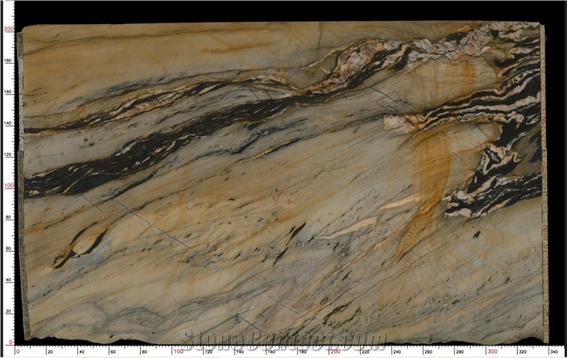 Golden Flame Quartzite Slab