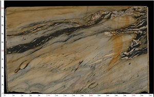 Golden Flame Quartzite Slab