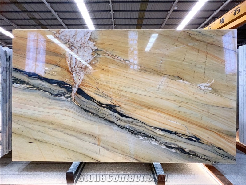 Golden Flame Quartzite Slab
